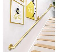 Escaleras Pasamanos Dorado 60cm 1m 150cm 2m 300cm Barandal Soportes de riel Riel de agarre de hierro forjado Kit de soporte riel de mano de seguridad - Barandilla escalera Riel agarre al aire libre