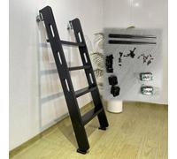 Escaleras portátiles de madera con accesorios de montaje, escalera de ático que ahorra espacio de 1 a 2,6 m para un fácil acceso, salidas de emergencia y soluciones de nización del hogar