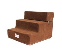 Escaleras Portátiles para Perros, Tipo Escalera, Antideslizantes, Anchas Y Ligeras, para Gatos Pequeños a Los Que Les Gusta Trepar, Marron Oscuro