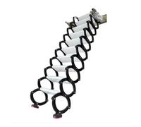 Escaleras telescópica Escalera de ático Plegable con Sistema desplegable for Montaje en Pared, for Interiores y Exteriores, Oculta, retráctil Escalera Plegable(2.6-3.1m)