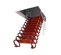 Escaleras telescópica Escalera Plegable de Metal for ático, Invisible, con Sistema de extensión desplegable for Techo de Garaje o ático. Escalera Plegable(80 * 100cm)