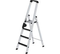 Escaleras tipo tijera de peldaños planos CLIP-STEP MUNK, de ascenso por un lado, acanalado