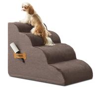 Escaleras y Rampa para Perros - para Cama Alta y Sofá - Cubierta de Tela Duradera Antideslizante e Impermeable - para Mascotas Pequeñas y Gatos