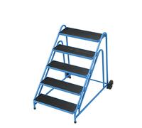 Escalerilla de montaje eurokraft pro, peldaños con goma acanalada