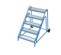 Escalerilla de montaje eurokraft pro, peldaños con rejilla