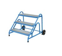 Escalerilla de montaje eurokraft pro, peldaños con rejilla