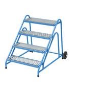 Escalerilla de montaje eurokraft pro, peldaños con rejilla