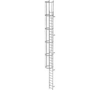 Escalerilla fija con protección trasera MUNK, paso único