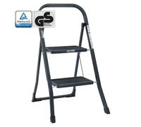 Escalerilla Plegable Escalera 2 Niveles Tüv/GS Acero 150KG Antracita