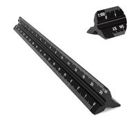 Escalímetro 30 cm de Aluminio - Escalímetro Profesional Métrica 1:20, 1:25, 1:50, 1:75, 1:100, 1:125 con Grabado Láser - Precisión Profesional para Arquitectos, Ingenieros y Estudiantes