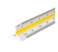 Escalímetro Profesional 30 cm - Regla de Escala Métrica con 6 Escalas (1:20/1:25/1:50/1:75/1:100/1:125), Reglas Triangulares, Ideal para Escuela, Taller y Hobby