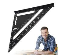 Escalímetro Triangular,Escalas Métricas Cuadradas - Herramienta de Medición en Aleación de Aluminio para Proyectos de Carpintería, Construcción, Dibujo e Ingeniería