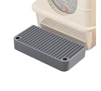 Escalón de caja de arena - Rampa elevada para arena para gatos de 12.6 x 6.3 x 1.57 pulgadas | Escalón para caja de arena con función de filtro | Taburete frontal impermeable para inodoro para gatitos