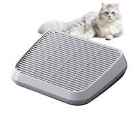 Escalón de caja de para gatos, rampa para gatos para caja de , bandeja elevada de doble capa con función de filtro, atrapador antideslizante, suministros de fácil limpieza para razas