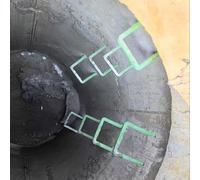 Escalón Escada Escalera De Salida De 8 Peldaños, Escalera De Escape Para Sótano, Ventana, Pozo, Escalera Fija Para Pared Exterior Hormigón, Escalera Tijera Para Subir Escaleras(15x25x1.6cm(5.9x9.8x5/8