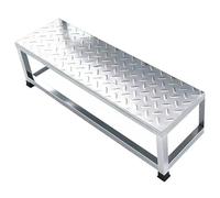 Escalones de acero inoxidable para coro, plataforma de escalera de podio de diseño de una sola pieza para uso comercial