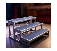 Escalones de Coro, 2 Niveles, Antideslizantes para Teatro y Fotografía | Escalones Antideslizantes para Coros - Ideal para Escuelas, Iglesias y Fotografía en Eventos