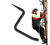 Escalones de soporte de árboles, peldaños para cazar, 20,7 cm/8,15 pulgadas, soporte de árbol con patrón moleteado - Fijación de tornillo autorroscante de 705 libras, soporte antideslizante para árbol