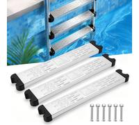 Escalones Escalera Piscina, 3 Piezas Peldaños Pedal Anti Deslizante Acero Inoxidable Escalón Antideslizante Piscina Accesorio General Antideslizante para Escalera Piezas Pedal