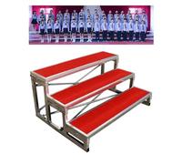 Escalones para Coro, escenarios de 1/2/3 Niveles, podio para Bodas, Iglesias, Ceremonias de premios, taburetes, gradas para Salas de conciertos (128x90x60cm50.4 x35)