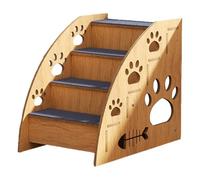 Escalones para mascotas para gatos - Madera de 2/3/4 capas, alfombra antideslizante, escaleras interiores, escalador de perros | Perfecto para mascotas grandes, medianas y pequeñas, ayuda para