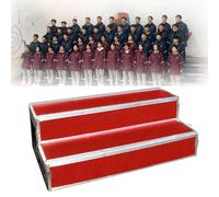 Escalones prefabricados resistentes para uso en exteriores e interiores, construcción duradera con banda de rodadura antideslizante para mayor seguridad en cubiertas, patios y garajes