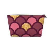 Escama de pez con Brillo Dorado, Bolsa de Maquillaje Bolsa de cosméticos Bolsa de artículos de tocador de Viaje portátil Bolsa de artículos de tocador