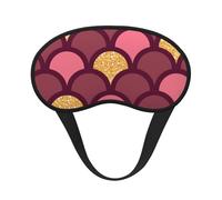 Escama de pez con purpurina dorada, Cubiertas oculares completas, antifaces para dormir que bloquean la luz, orejeras opacas para dormir