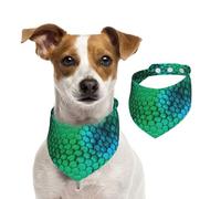 Escama de Serpiente,Pañuelos de algodón para Perros, Bufandas Ajustables para Mascotas,S