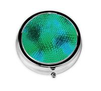 Escama de serpiente, Pastillero, Pastillero redondo Pequeño contenedor de pastillas Organizador de pastillas de viaje