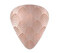 Escamas de conchas marinas art déco de color gris cobre y rosa,12 púas de guitarra, 3 grosores diferentes para guitarra acústica, bajo y ukelele