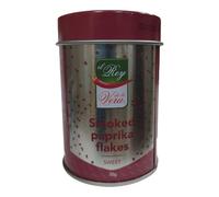 Escamas de Pimientos Dulces de la Vera El Rey de la Vera - Pimiento Seco Ahumado en Escamas, Sabor Dulce y Ahumado, Textura Crujiente, Denominación de Origen Pimentón de la Vera - 30g