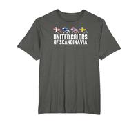 Escandinavia banderas Suecia Noruega Dinamarca Finlandia Camiseta