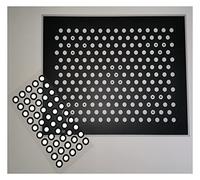 Escáner 3D Punto de marcador de escáner 3D Punto de marcador 3D Punto de marcador reflectante de alto escaneo mate 3D Etiqueta redonda pequeña negra Punto de marcado interior Marcador(Outer8inner3(100