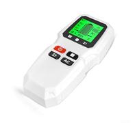 Escáner avanzado de pared 5 en 1 para detección de madera y metal y alambre vivo con funciones de búsqueda y audible en varias superficies de pared (blanco)