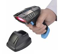 Escáner de Código de Barras con Estación de Acoplamiento, Inalámbrico, IP54, Batería Potente, Modo de Almacenamiento, Programación de Prefijo y Sufijo, Programación de Teclas de Función, HDWR HD6100
