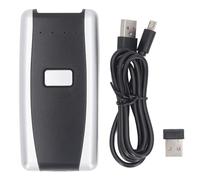 Escáner de código de Barras de Bolsillo Bluetooth inalámbrico 2,4 GHz 1D 2D Lector de código QR con Almacenamiento Fuera de línea Batería Recargable para Tiendas minoristas