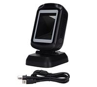 Escáner de código de Barras de Escritorio, Lector de código de Barras 2D con luz roja LED, escáner de código QR de Respuesta rápida para Tienda, Equipo POS conmutable en Varios