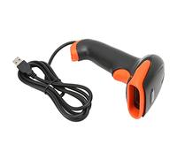 Escáner de Código de Barras, Diseño Ergonómico Lector de Código de Barras USB Compacto Escáner de Código QR, Escáner de Código de Barras de Mano Ligero para Tiendas Minoristas Y Supermercados