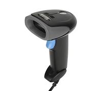 Escáner de código de Barras, Escáner de código de Barras USB con Cable 1D Lector de código de Barras QR ergonómico a Prueba de Agua IP54 de Mano, Transmisión de Imagen Global para Tienda, supermercad