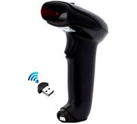 Escáner de código de barras láser 1D portátil con Bluetooth (negro) - IGGUAL