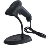 Escáner de código de barras láser 1D USB portátil appLS11AS (Negro) - APPROX