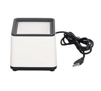 Escáner de código de Barras Manos Libres Anuncio de Voz Respuesta rápida Lector de código de Barras de Escritorio 2D para Empresas Tiendas minoristas Supermercados Material ABS