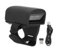 Escáner de código de Barras Ring Inalámbrico Bluetooth 1D 2D Lector de código de Barras portátil con Gran Almacenamiento Batería incorporada para supermercado Almacén Centro