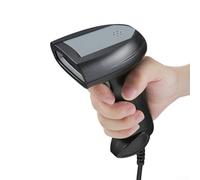 Escáner de código de barras USB 1D de mano para un escaneo rápido y preciso, compatible con bibliotecas de gestión de inventario minorista, almacenes, color negro