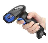 Escáner de código de barras USB 1D, lector de código de barras 1D para terminales POS - Escáner USB de mano con soporte de escaneo automático, compatible con UPC/EAN/Code 128/39