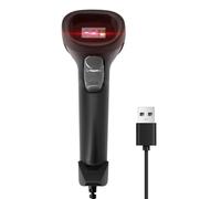 Escáner de código de barras USB de mano CMOS de alta velocidad 2D 1D lector de códigos QR Plug and Play, detección automática, escaneo continuo, cable largo, pago móvil, supermercado, tienda minorista