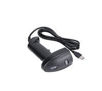 Escáner de Código QR, Escáner de Código de Barras Portátil, Lectura de 360 ° Portátil a Prueba de Polvo, Impermeable, Inalámbrico, Lector USB de Código QR con Iluminación Auxiliar (Azul Negro)