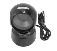 Escáner de Códigos QR, Lector de Código de Barras, Herramienta de Escaneo Manual ABS Negra - Conexión USB Plug and Play, Diseño Resistente a Golpes para Tienda y Logística