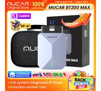 MUCAR BT200 MAX escáner OBD2 libre de por vida actuador de prueba bidireccional TCM sistema completo 15 restablecer aceite DPF herramientas de diagnóstico de coche 10PCS BT200MAX